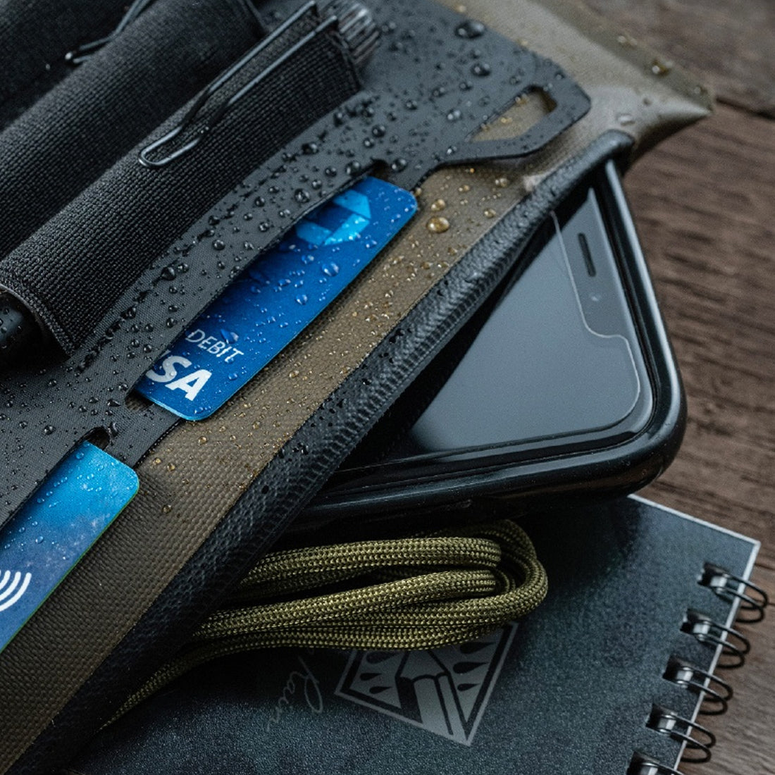 Rite in the Rain Monsoon Dirtbag Pouch Organizer P970 steingrauoliv