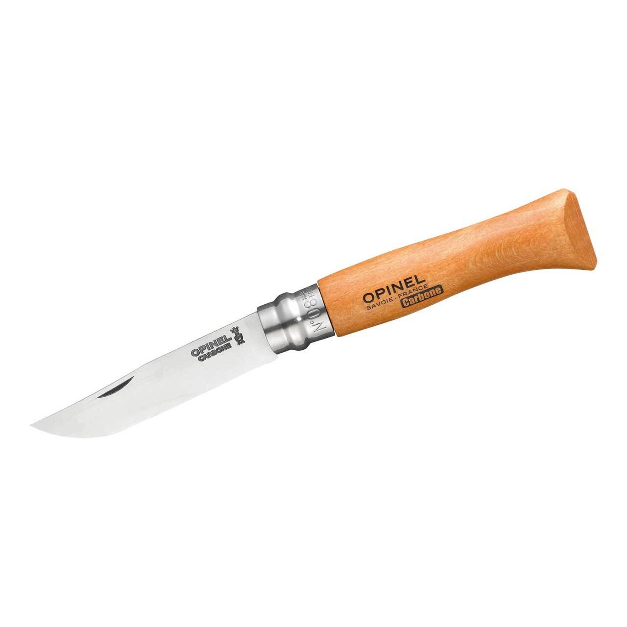 Opinel No.08 Taschenmesser Carbon Buche natur