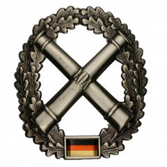 German Army (BW) metal beret badge, artillery troops