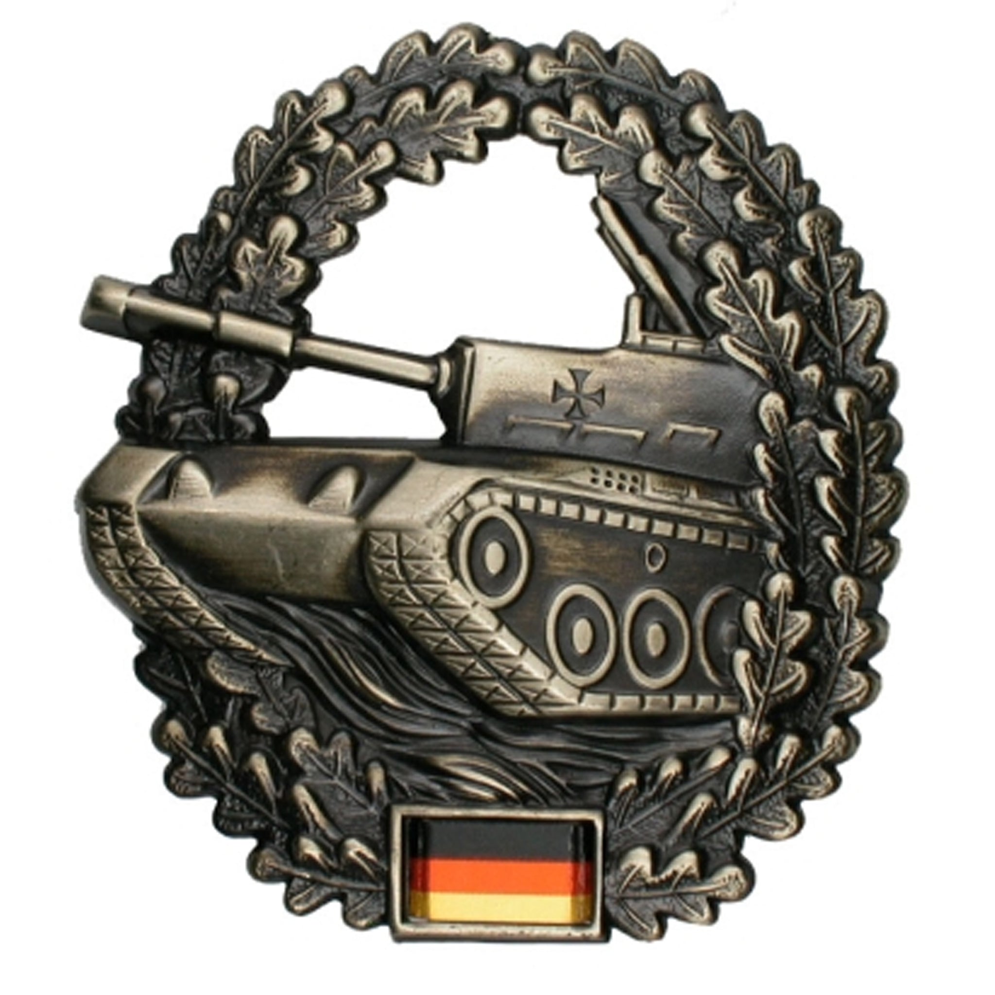 BW Barettabzeichen Metall Panzertruppe