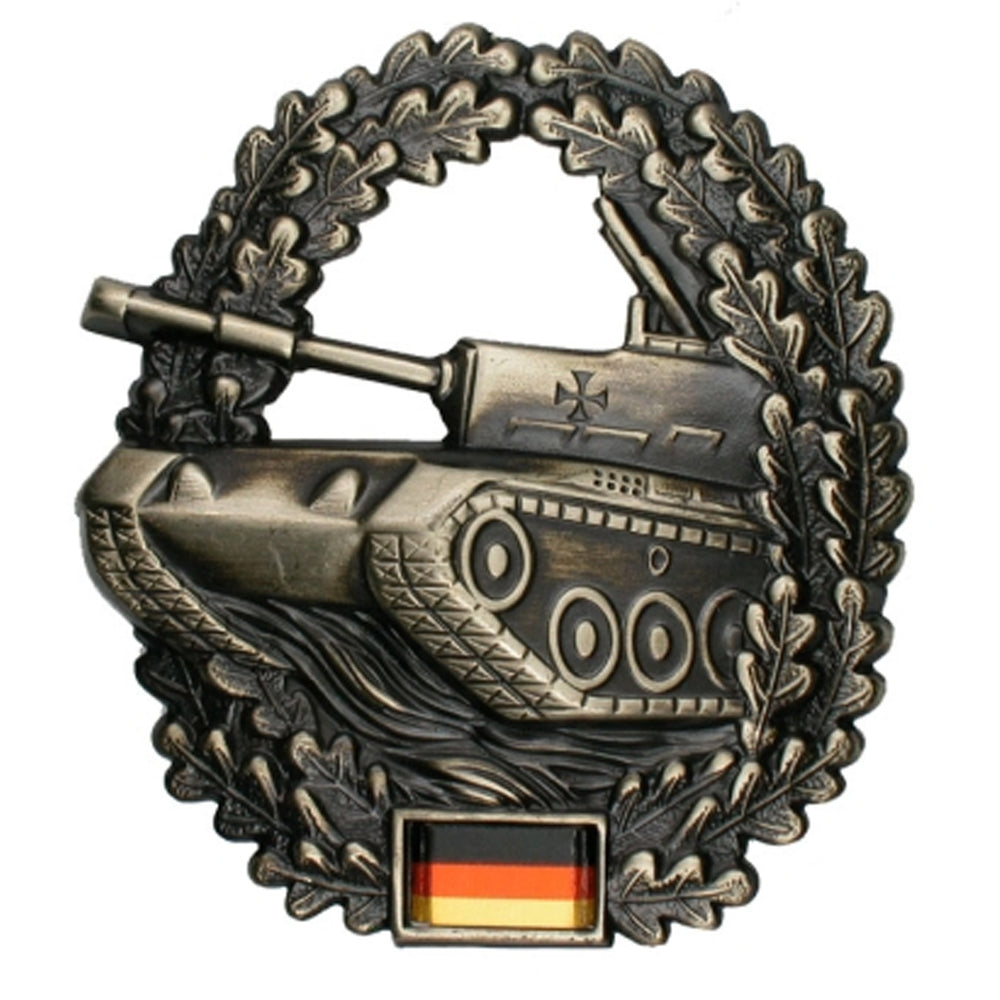 German Army (BW) metal beret badge, armored troops