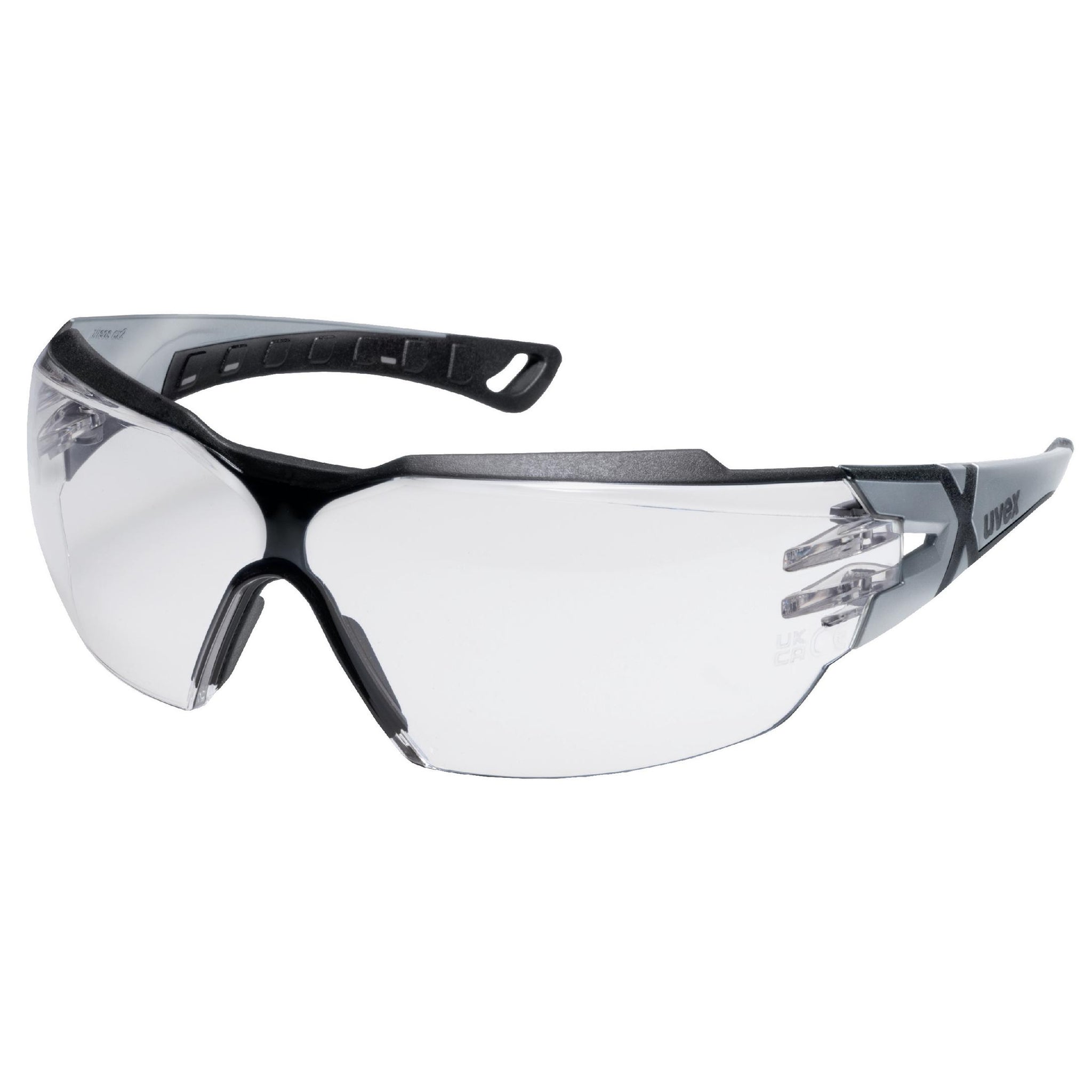 uvex pheos cx2 Schutzbrille silver/black clear