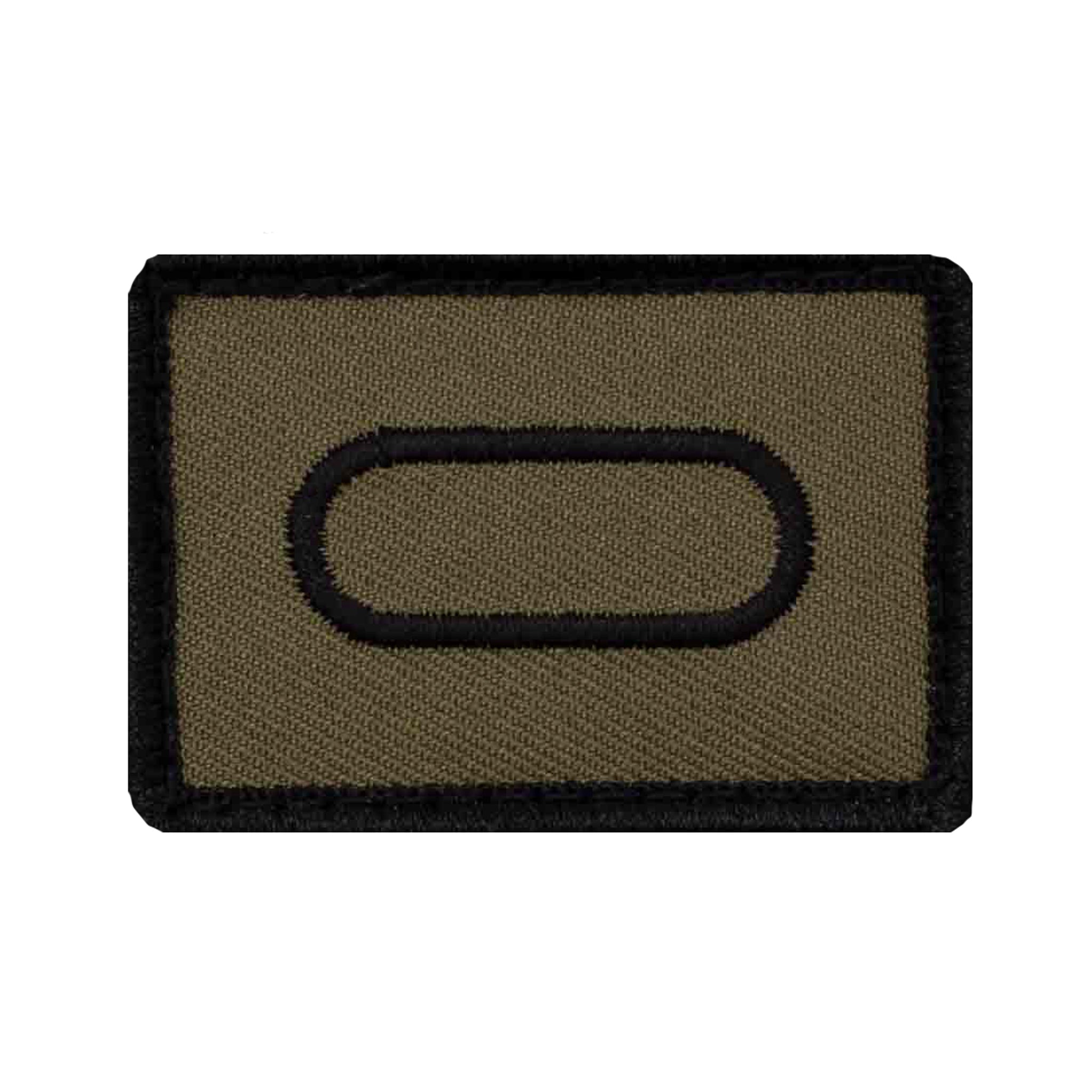 Truppengattung Patch mit Klett Panzertruppe oliv