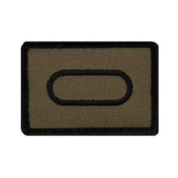 Truppengattung Patch mit Klett Panzertruppe oliv