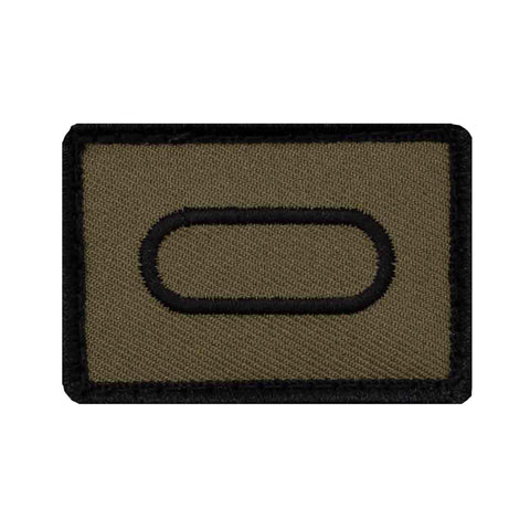 Truppengattung Patch mit Klett Panzertruppe oliv