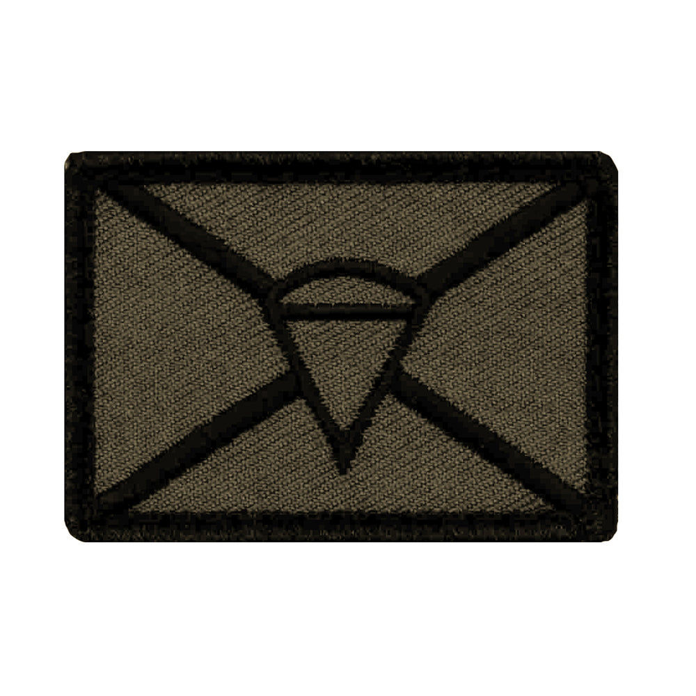 Truppengattung Patch mit Klett Fallschirmjäger oliv