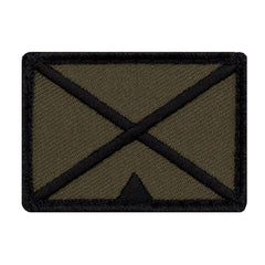 Truppengattung Patch mit Klett Gebirgsjäger oliv