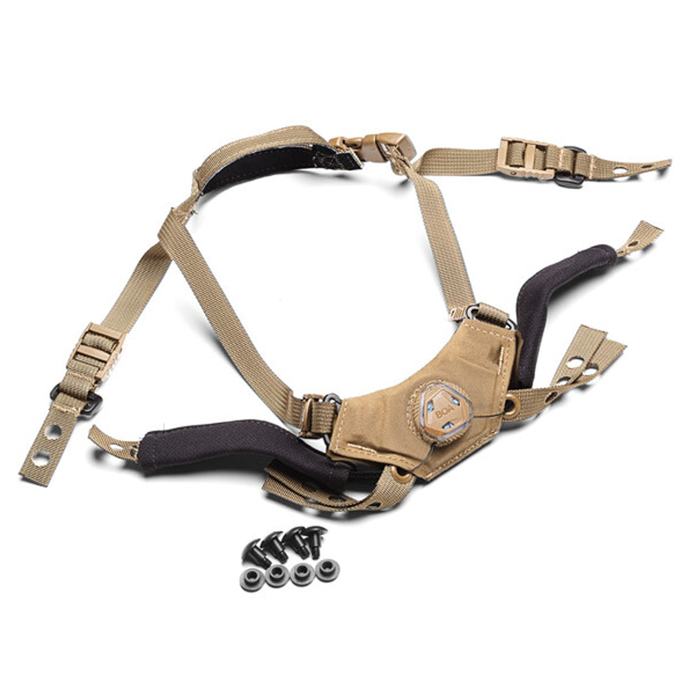 Team Wendy CAM FIT Retention System for USMC ECH Helmet coyote