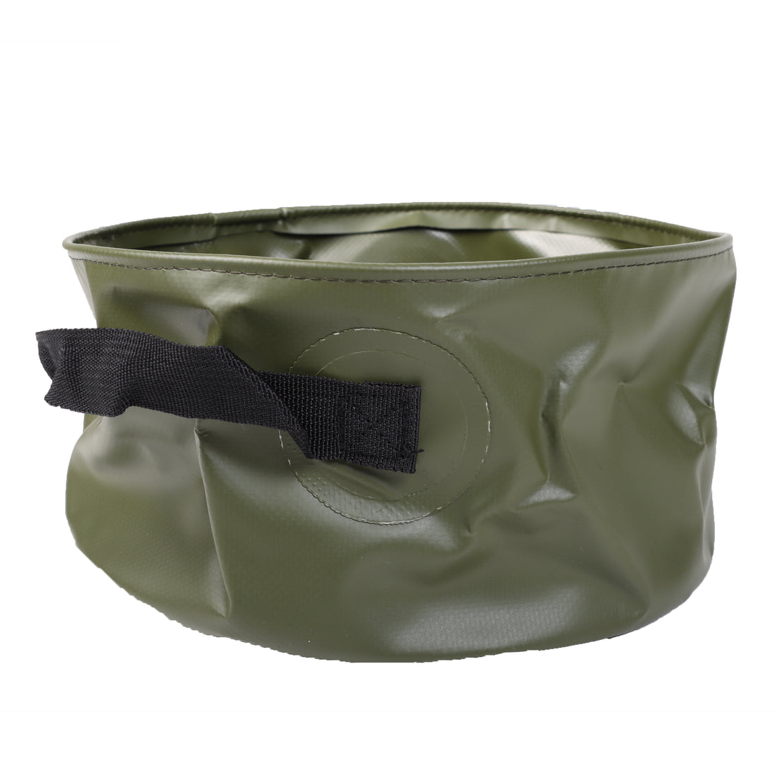 Foldable wash container with carrying handles, 5L olive