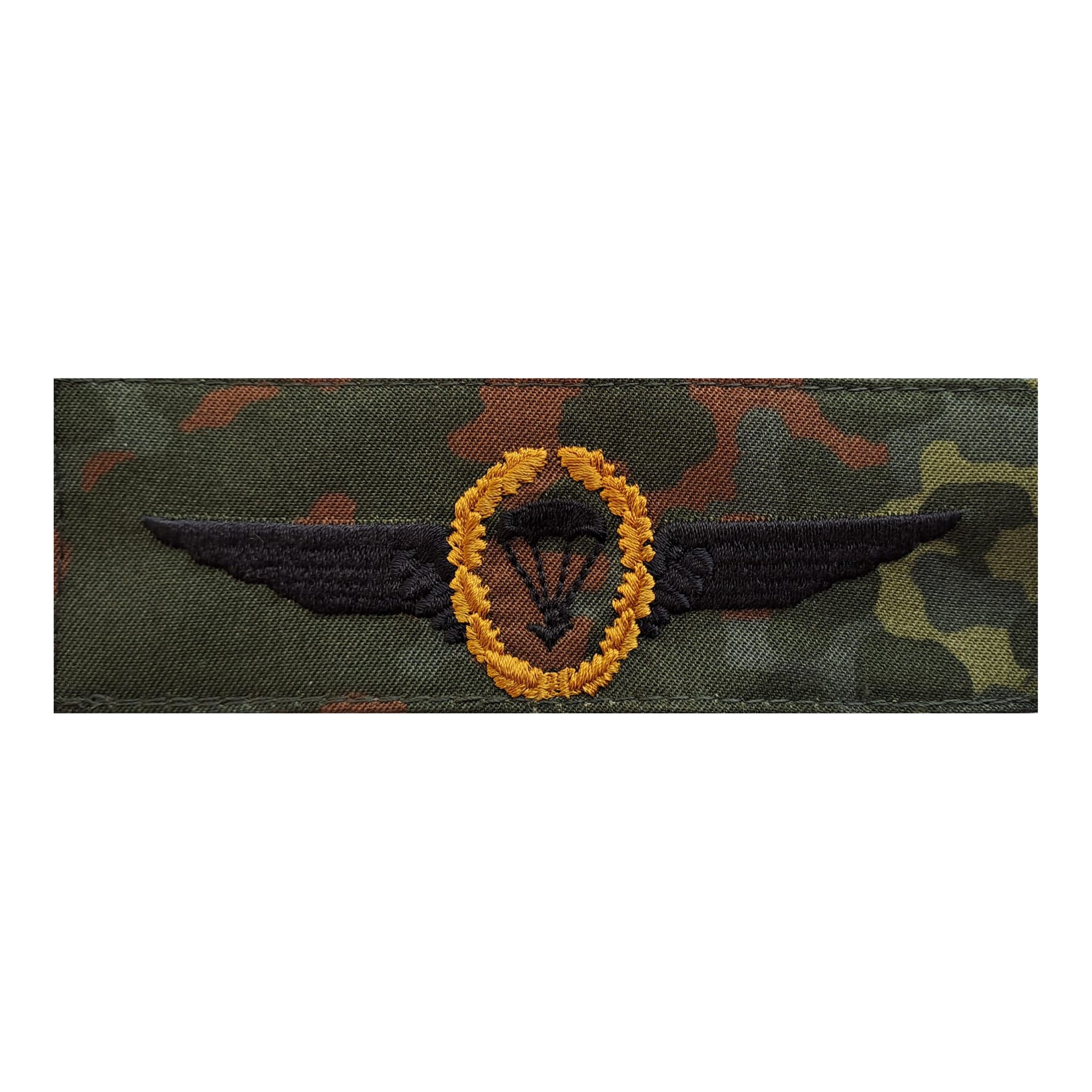 BW Tätigkeitsabzeichen Fallschirmjäger flecktarn/gold