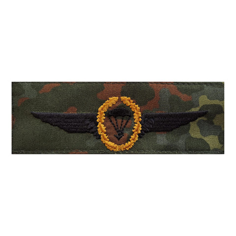 BW Tätigkeitsabzeichen Fallschirmjäger flecktarn/gold