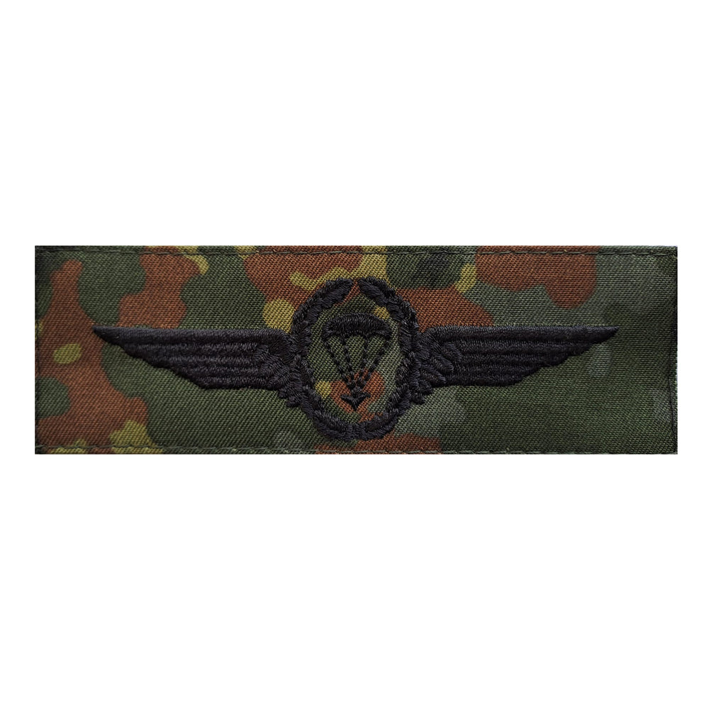 German Army Paratrooper Activity Badge, Flecktarn/Black