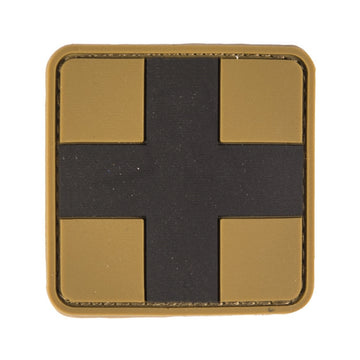 Mil-Tec 3D Rubber Medic Patch First Aid coyote