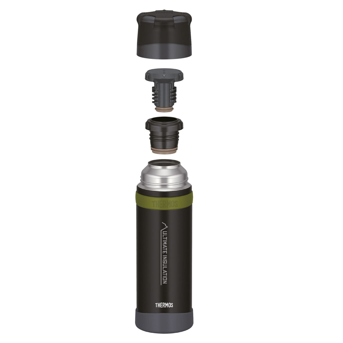 Thermos Mountain Beverage Isolierflasche 0,75L schwarz
