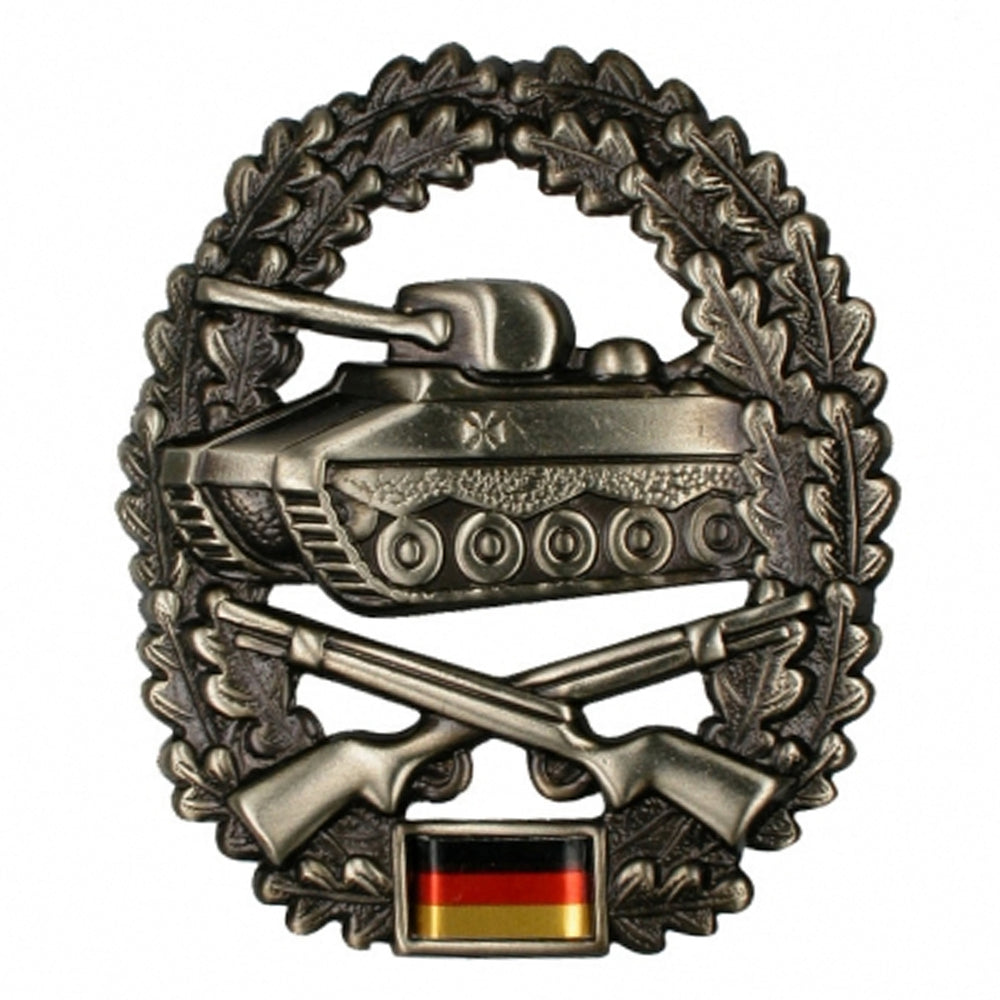 German Army (BW) metal beret badge, armored infantry troops