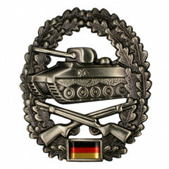 German Army (BW) metal beret badge, armored infantry troops