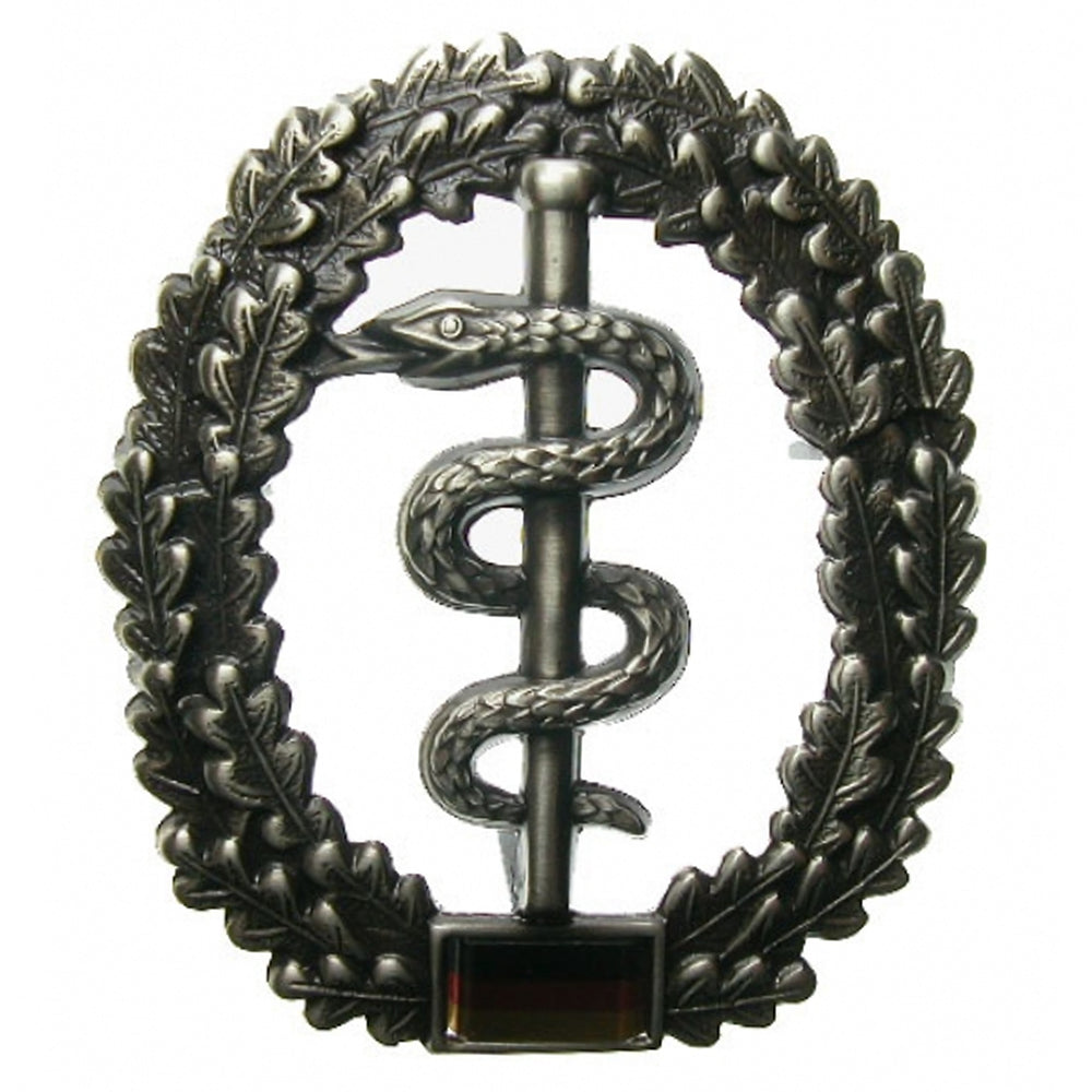German Army (BW) metal beret badge, medical corps