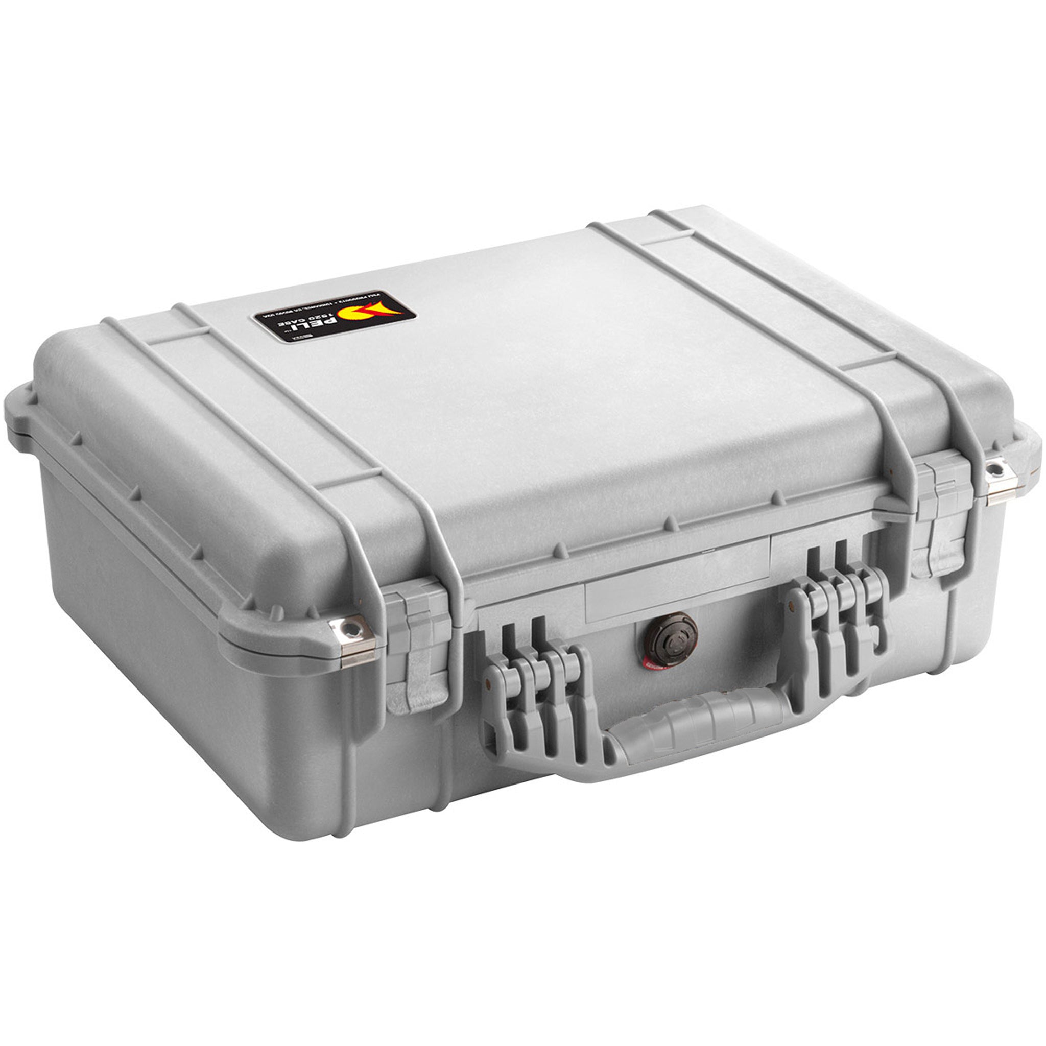 Peli Case 1520EU Schutzkoffer (ohne Schaum) silbergrau