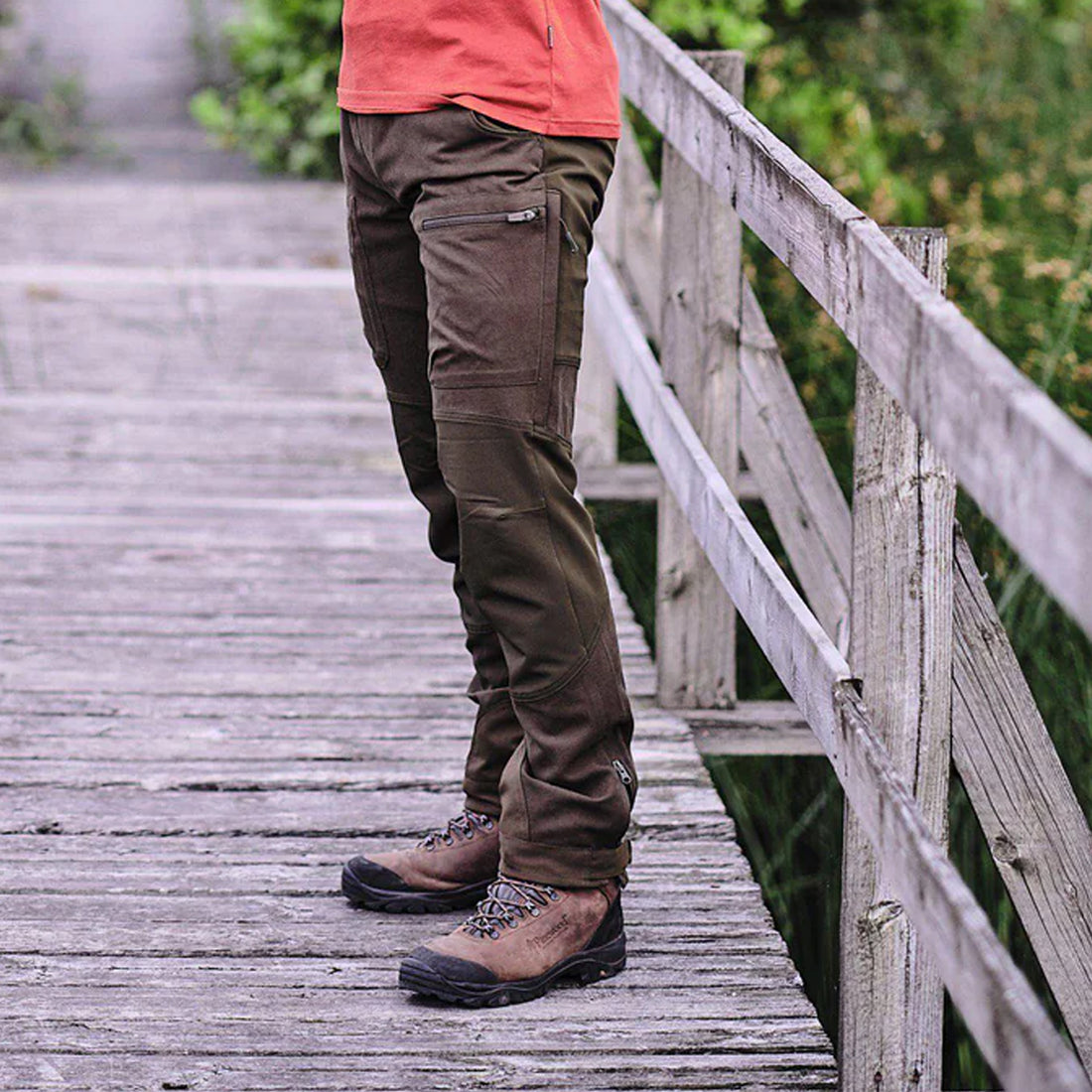 Pinewood Furudal Caribou Hunt Jagd- und Outdoorhose brown/olive
