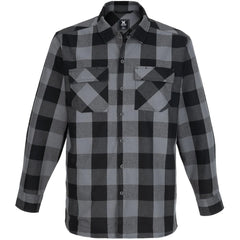 Vertx Last Line of Defense Stretch Tactical Flannel Shirt grey plaid
