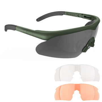 Swisseye Tactical Raptor Pro safety glasses set olive