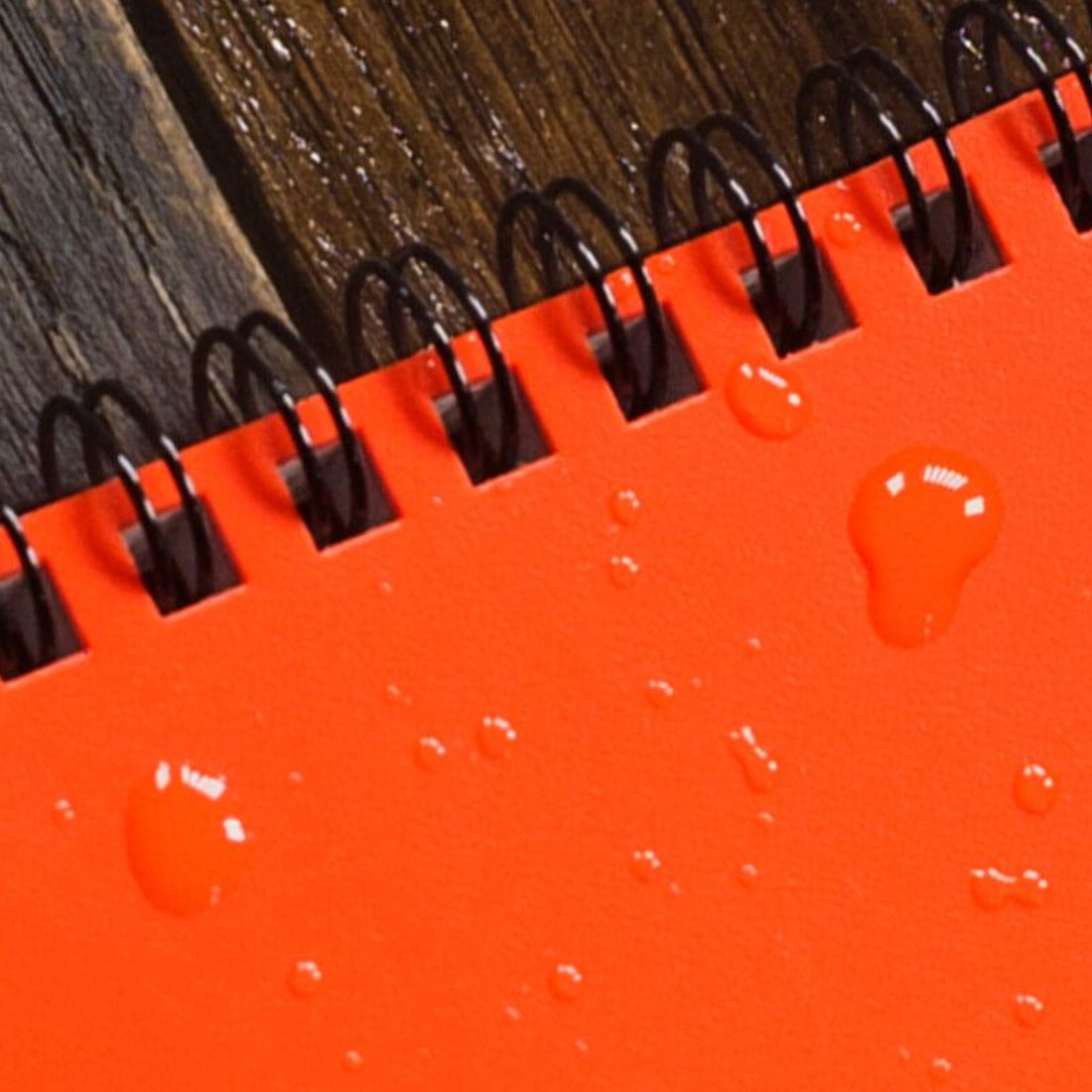 Rite in the Rain 4 5/8" x 7" Side Spiral Notebook OR73 orange