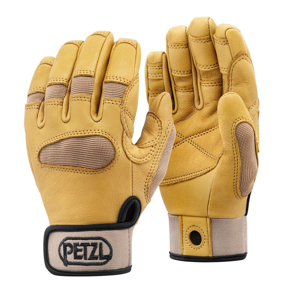 Petzl CORDEX PLUS climbing and abseiling gloves tan