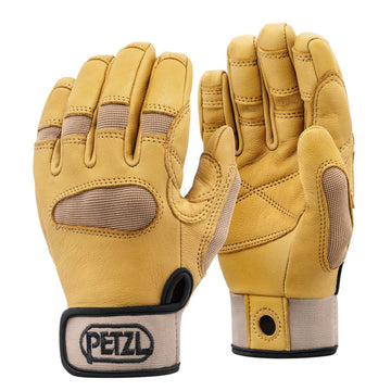 Petzl CORDEX PLUS climbing and abseiling gloves tan