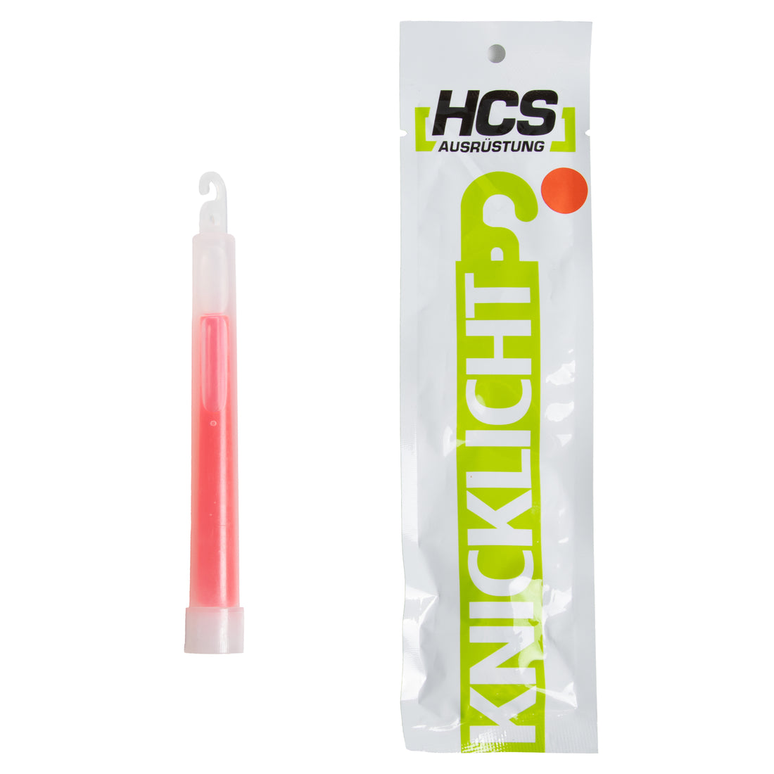 HCS Leuchtstab Knicklicht 15 cm 12 Stunden rot