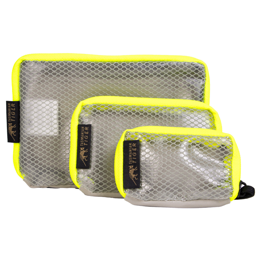 Tasmanian Tiger TT Mesh Pouch VL Set safety-yellow