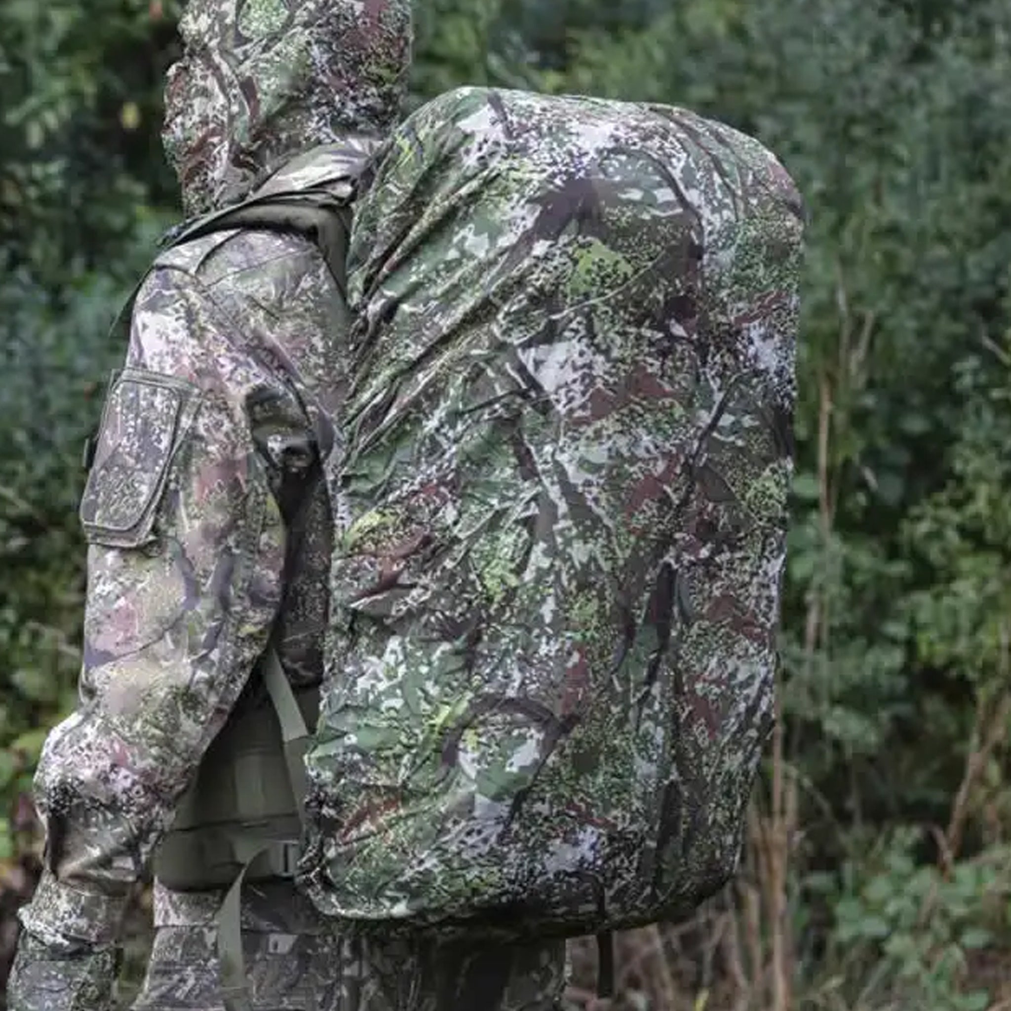 Ghosthood Backpack-Cover120 Rucksackbezug conCAMO green