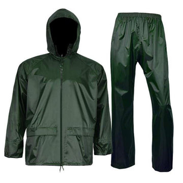 HCS Regenanzug Set mit Stausack oliv
