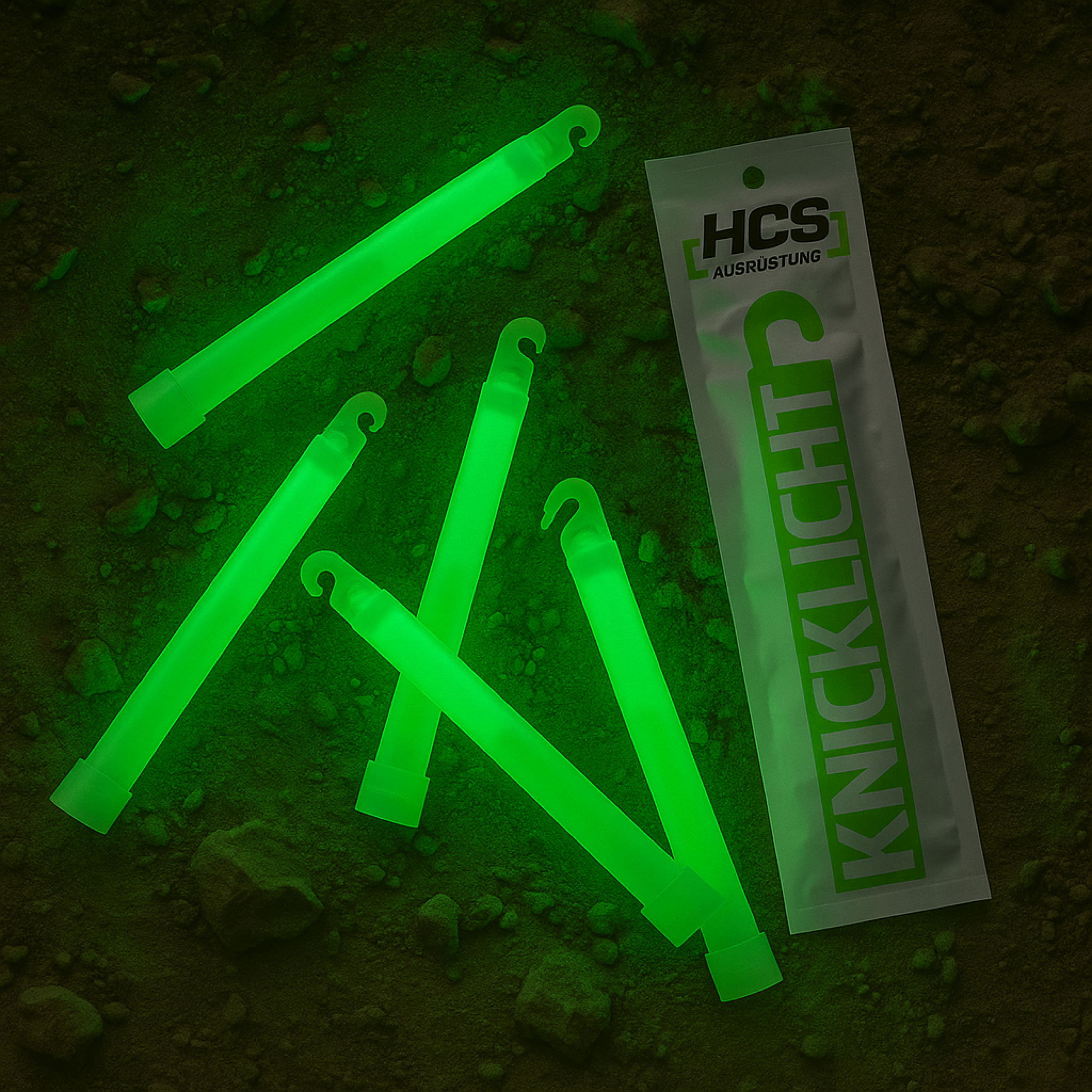 HCS Leuchtstab Knicklicht 15 cm 12 Stunden grün