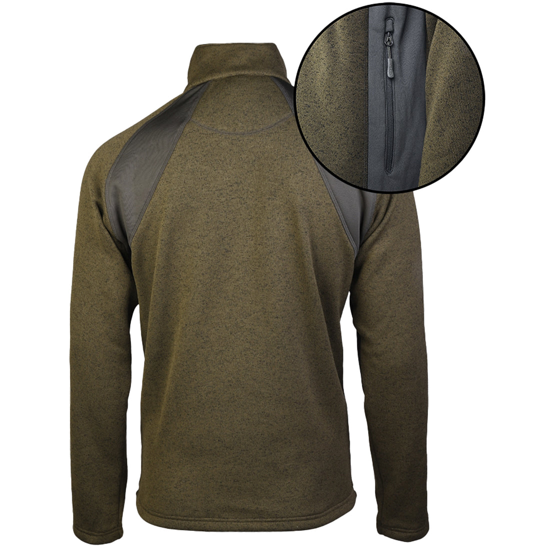 Mil-Tec outdoor cold protection jacket structure fleece olive