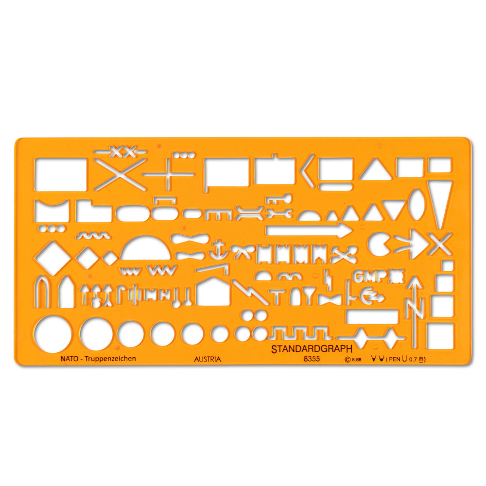Standard graph NATO troop insignia template