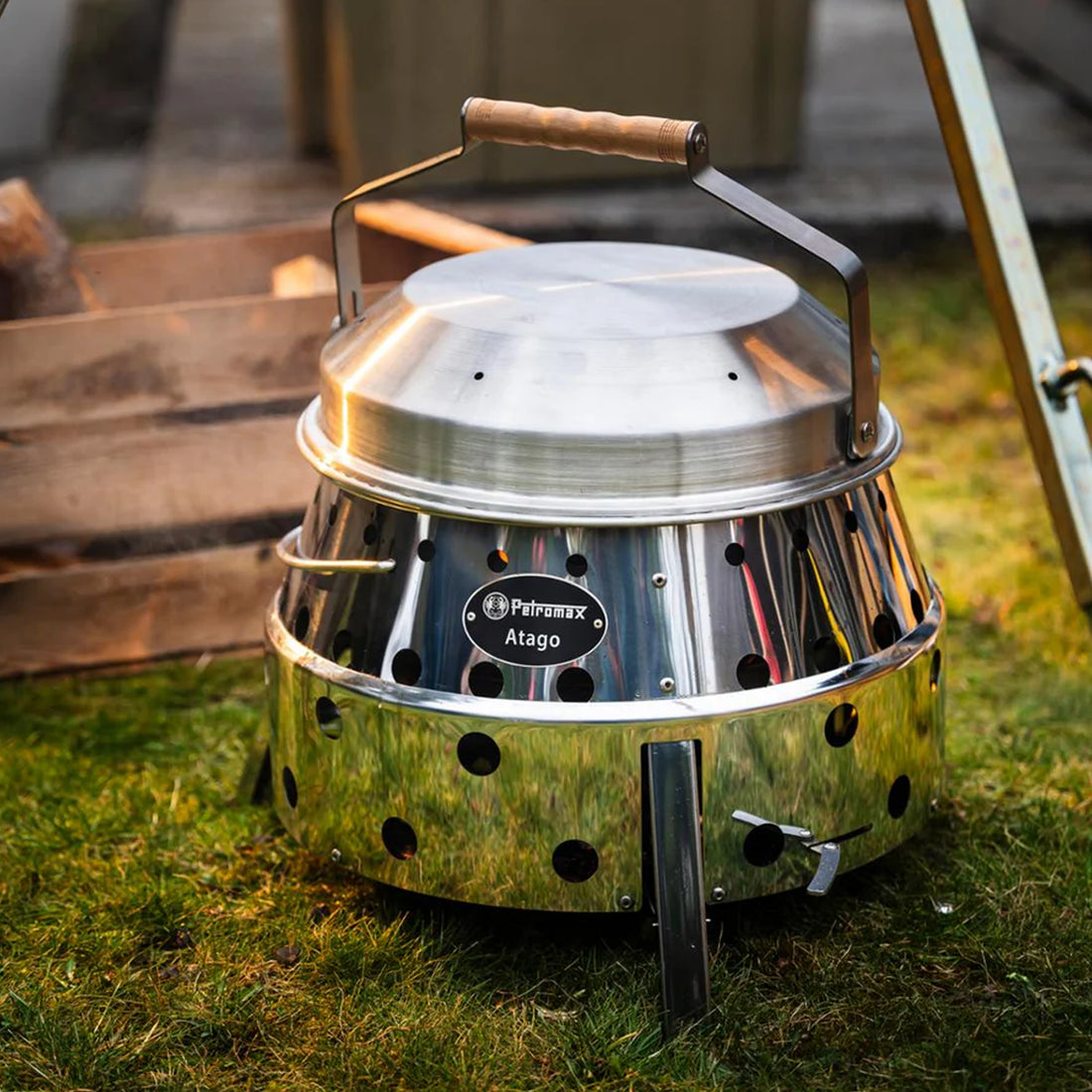 Petromax Atago Grillhaube Edelstahl