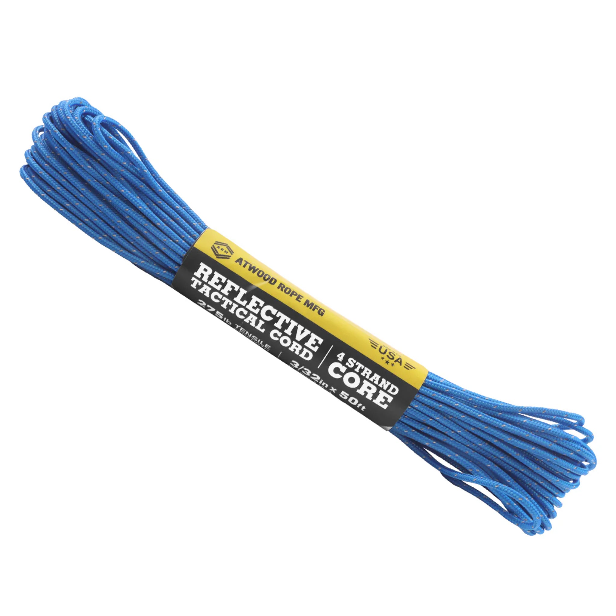 Atwood Rope 275 Tactical Paracord Seil Reflective 15m blue