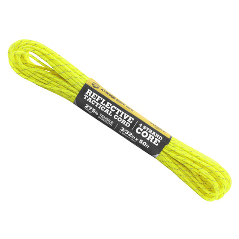 Atwood Rope 275 Tactical Paracord Seil Reflective 15m neon yellow