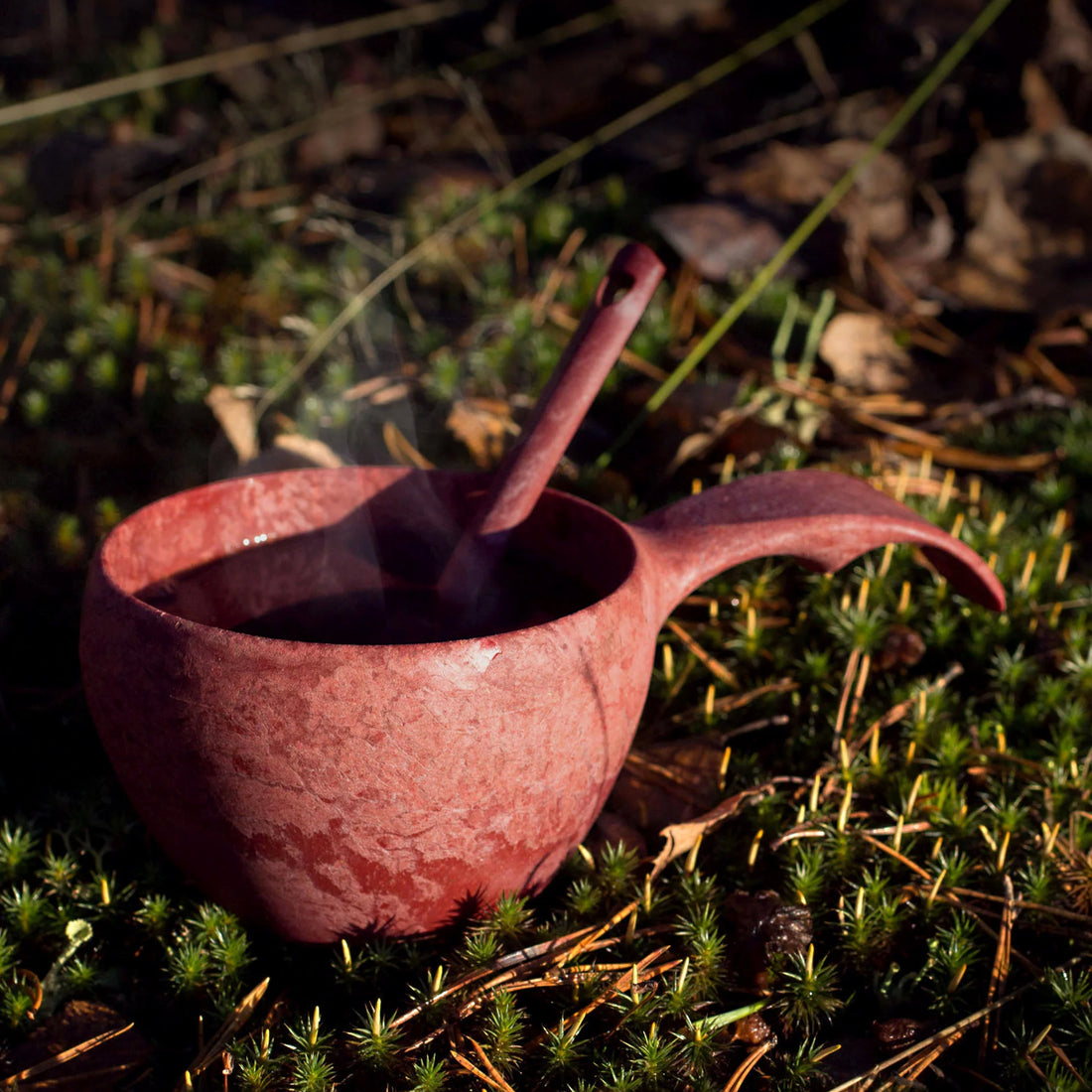 Kupilka 21 Classic Cup + Teaspoon cranberry red