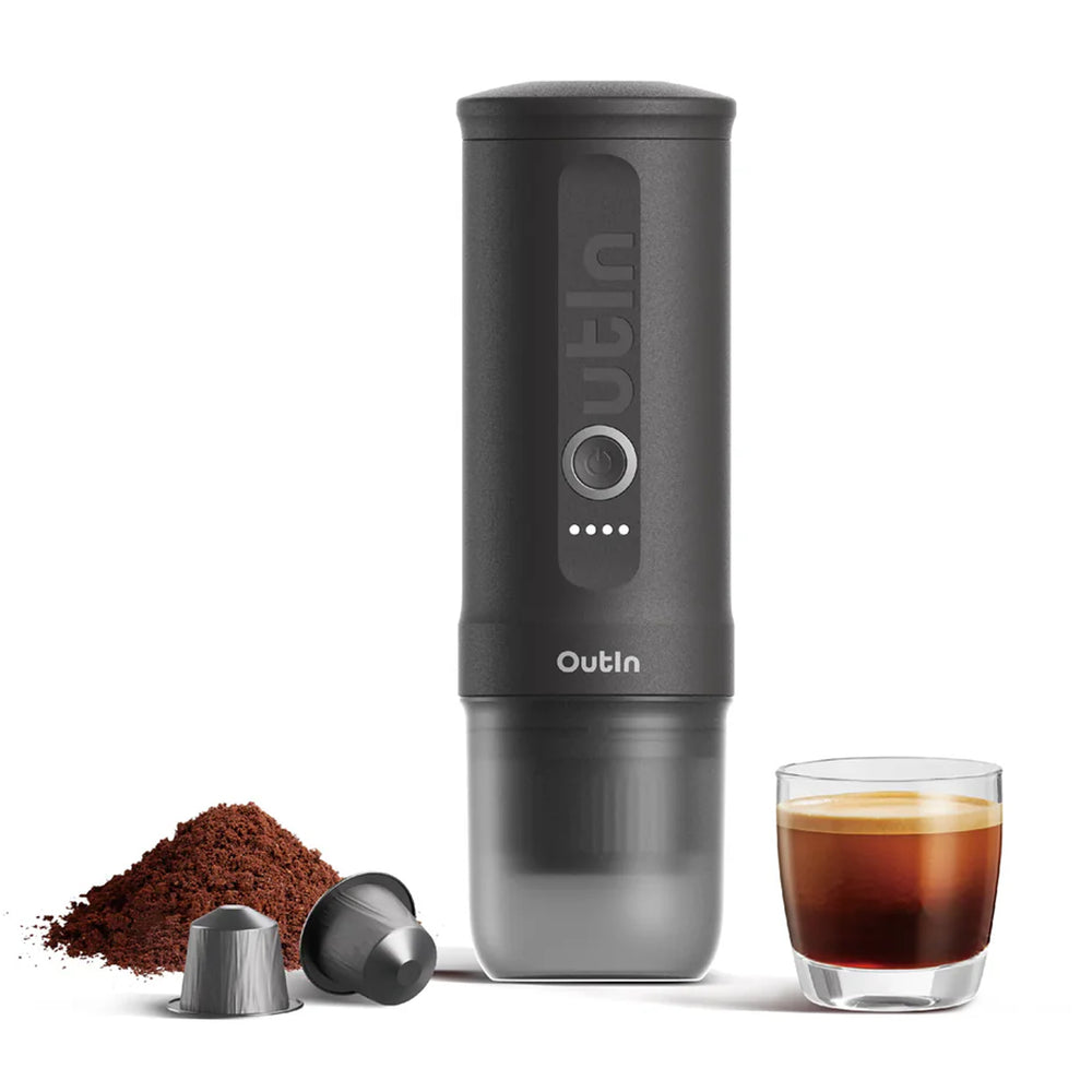 OutIn Nano Espresso Machine with Battery, Space Grey