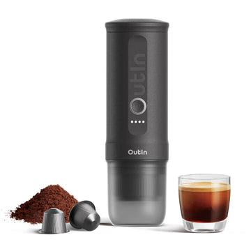 OutIn Nano Espresso Machine with Battery, Space Grey