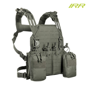 Tasmanian Tiger Modular Chest Rig 4xM4 IRR stone grey olive