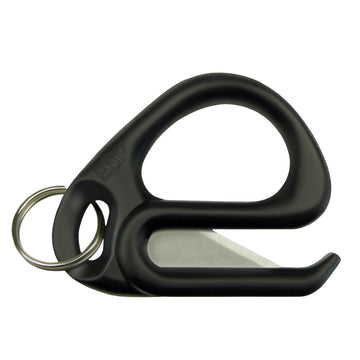ESP safety cutting tool for disposable handcuffs, black