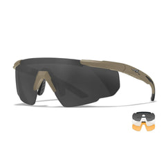 Wiley X Saber Advanced Tan Schutzbrille Grey/Clear/Light Rust