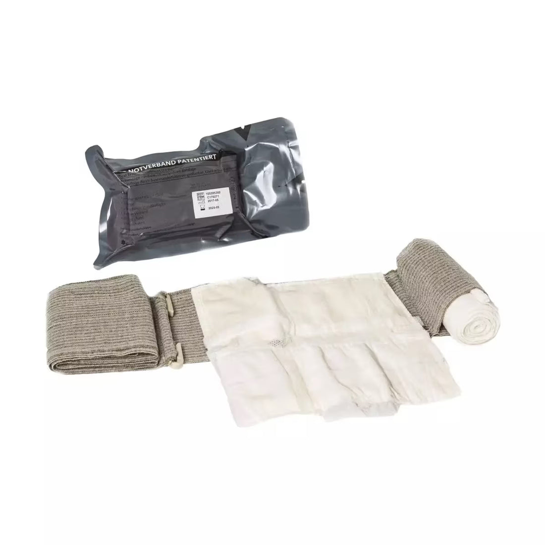 Israeli T3 Tactical Trauma Treatment Bandage 3,7 m grauoliv