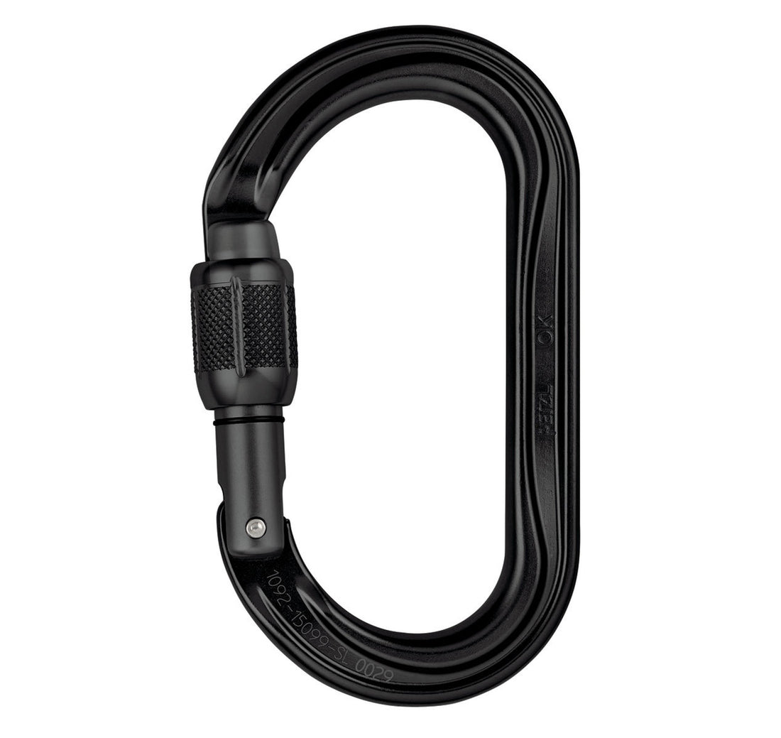 Petzl OK SCREW-LOCK Ovalkarabiner black