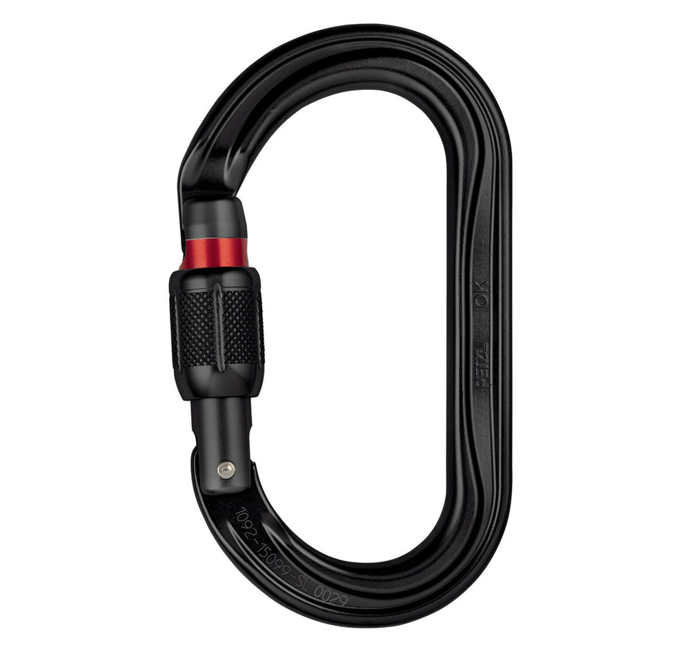 Petzl OK SCREW-LOCK Ovalkarabiner black