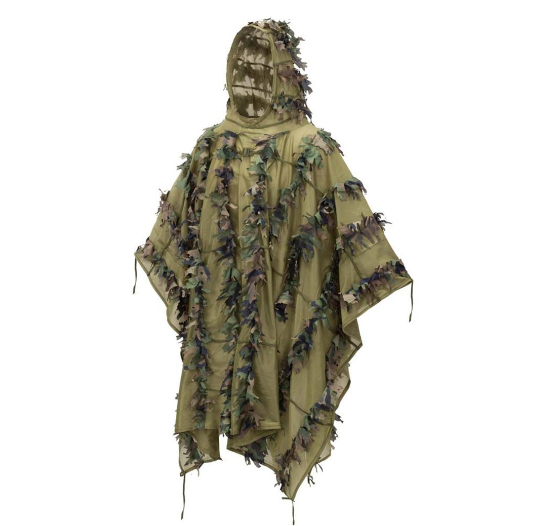 Helikon-Tex Leaf Ghillie Tarnponcho woodland
