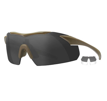 Wiley X WX VAPOR Schutzbrille tan - grey/clear