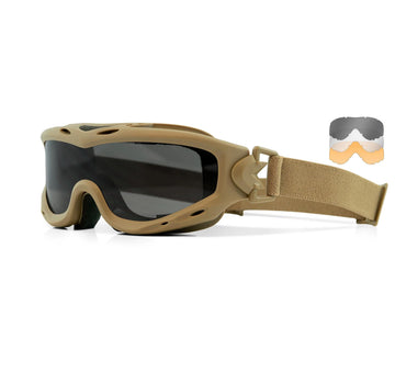 Wiley X SPEAR Goggle-Schutzbrille tan - grey/clear/orange
